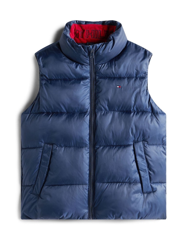 Tommy Hilfiger Blue Essential Padded Gilet - Image 5 of 5 Tommy Hilfiger Blue Essential Padded Gilet - Image 5 of 5
