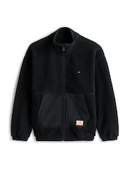 Tommy Hilfiger Black Polar Fleece Zip-Thru  Fleeces - Image 5 of 5