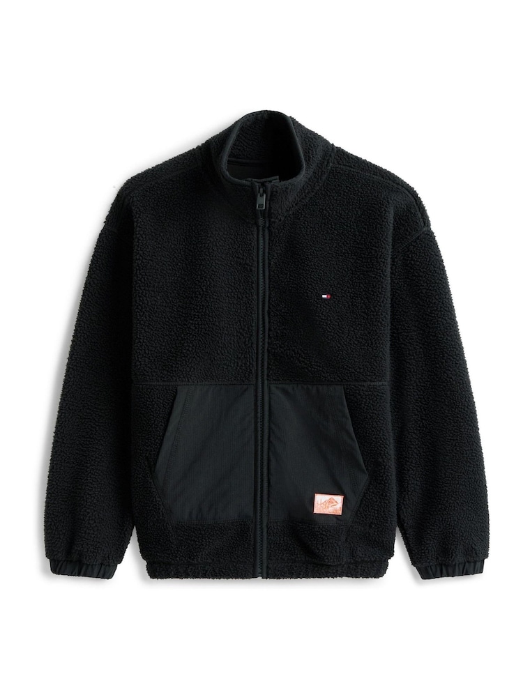 Tommy Hilfiger Black Polar Fleece Zip-Thru Fleeces - Image 5 of 5 Tommy Hilfiger Black Polar Fleece Zip-Thru Fleeces - Image 5 of 5
