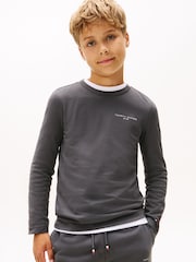 Tommy Hilfiger Black Regular Fit Long Sleeve T-Shirt - Image 4 of 5
