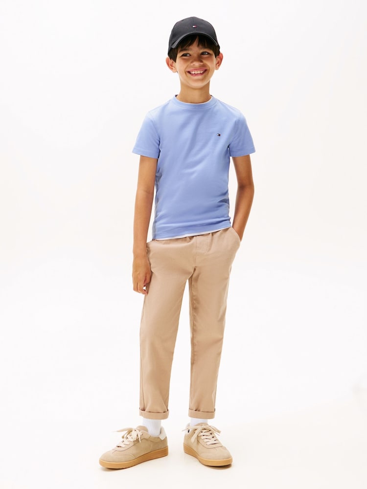 Tommy Hilfiger Blue Flag Embroidery Jersey T-Shirt - Image 2 of 5