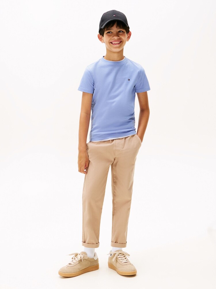 Tommy Hilfiger Blue Flag Embroidery Jersey T-Shirt - Image 2 of 5 Tommy Hilfiger Blue Flag Embroidery Jersey T-Shirt - Image 2 of 5