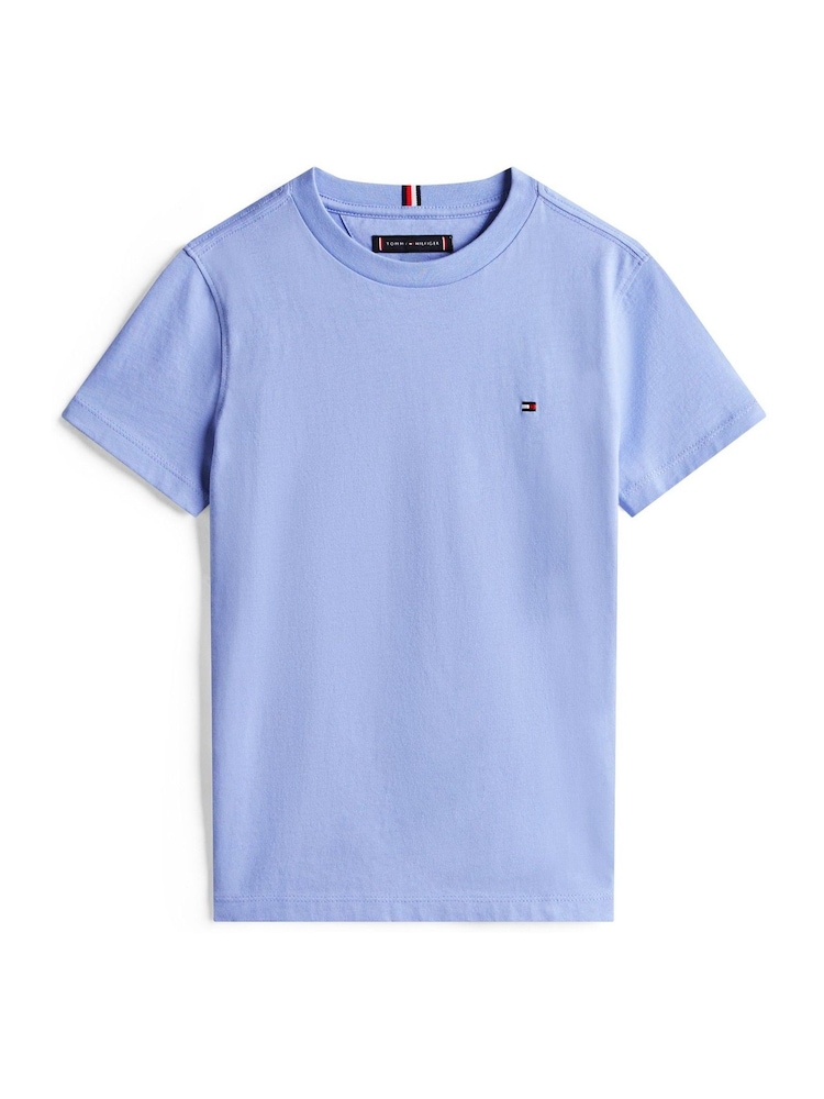 Tommy Hilfiger Blue Flag Embroidery Jersey T-Shirt - Image 5 of 5
