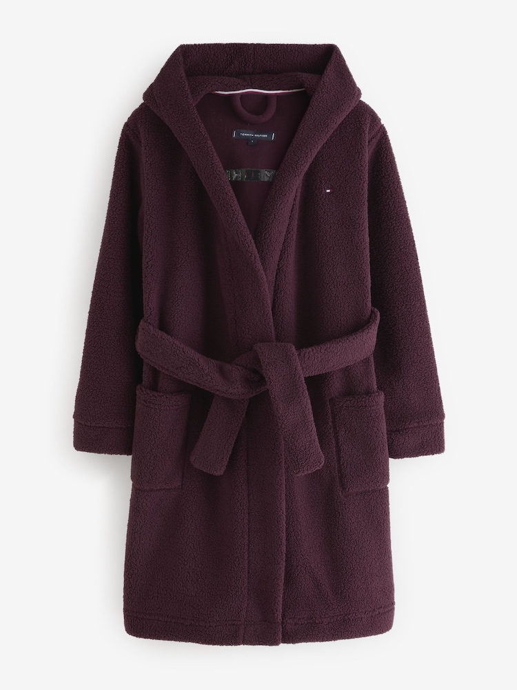 Tommy Hilfiger Red Kids Sherpa Robe - Image 1 of 1