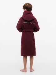 Tommy Hilfiger Red Kids Sherpa Robe - Image 2 of 5