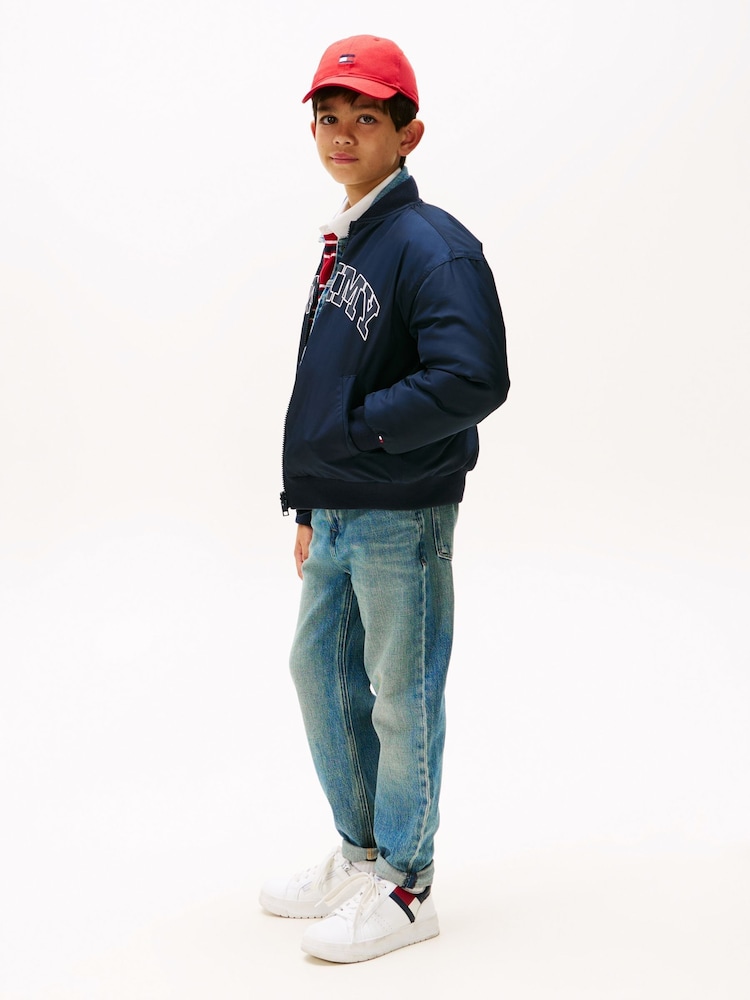 Tommy Hilfiger Blue Vintage Wash Regular Jeans - Image 1 of 5 Tommy Hilfiger Blue Vintage Wash Regular Jeans - Image 1 of 5