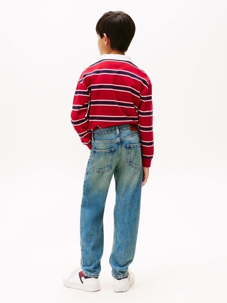 Tommy Hilfiger Blue Vintage Wash Regular Jeans - Image 2 of 5 Tommy Hilfiger Blue Vintage Wash Regular Jeans - Image 2 of 5