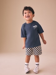 Blue Jersey Shorts (3mths-7yrs) - Image 1 of 4