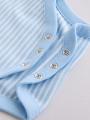 Navy/Red Stripe Baby Bodysuits 5 Pack - Image 11 of 11