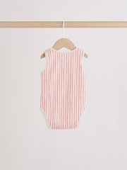 Navy/Red Stripe Baby Bodysuits 5 Pack - Image 4 of 11