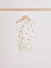 Navy/Red Stripe Baby Bodysuits 5 Pack - Image 7 of 11
