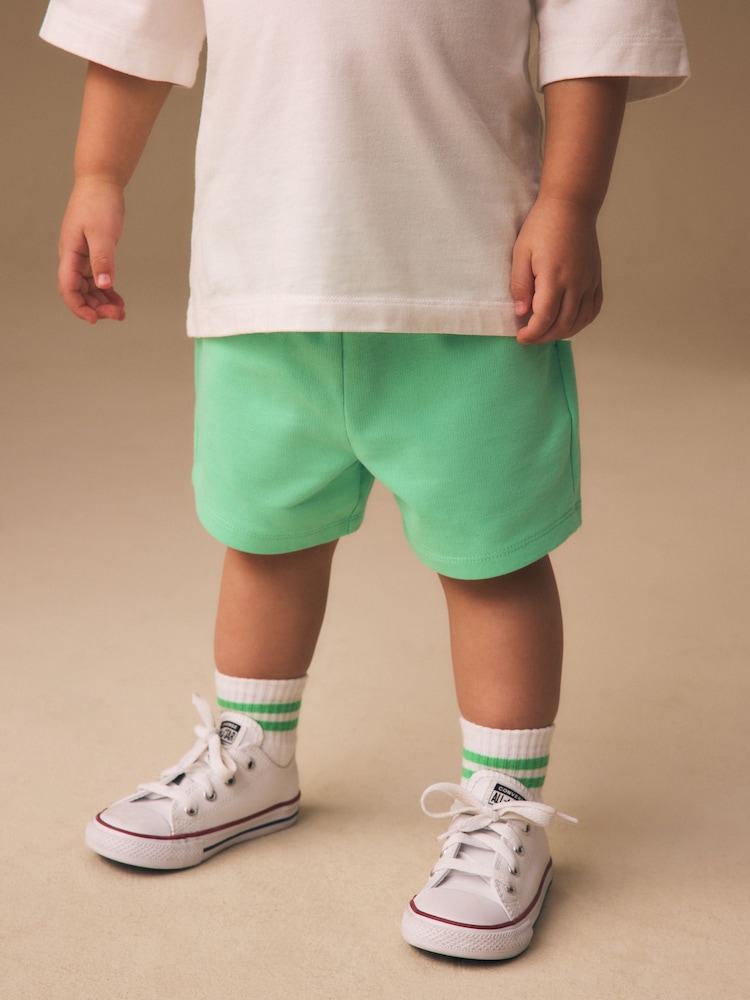 Bright Green Jersey Shorts (3mths-7yrs) - Image 1 of 8