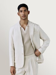Percival Natural Tailored Linen Blazer - Image 1 of 4