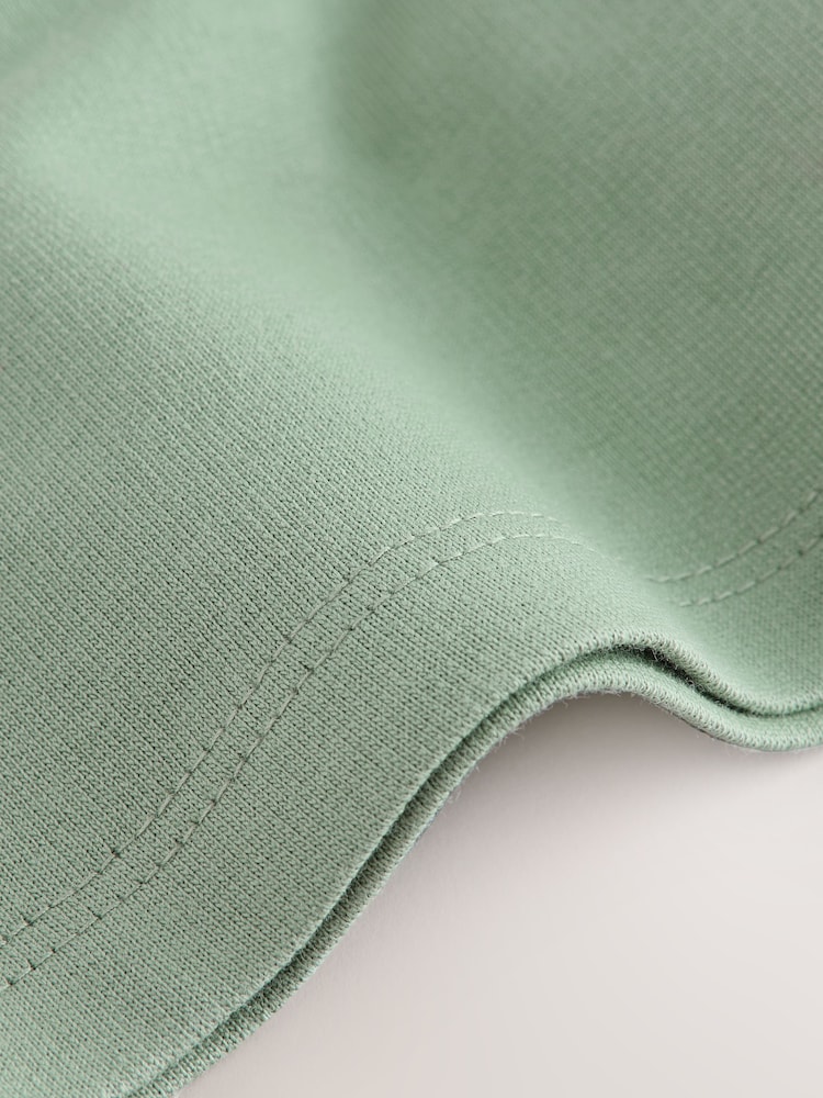 Dark Sage Green Jersey Shorts (3mths-7yrs) - Image 7 of 7