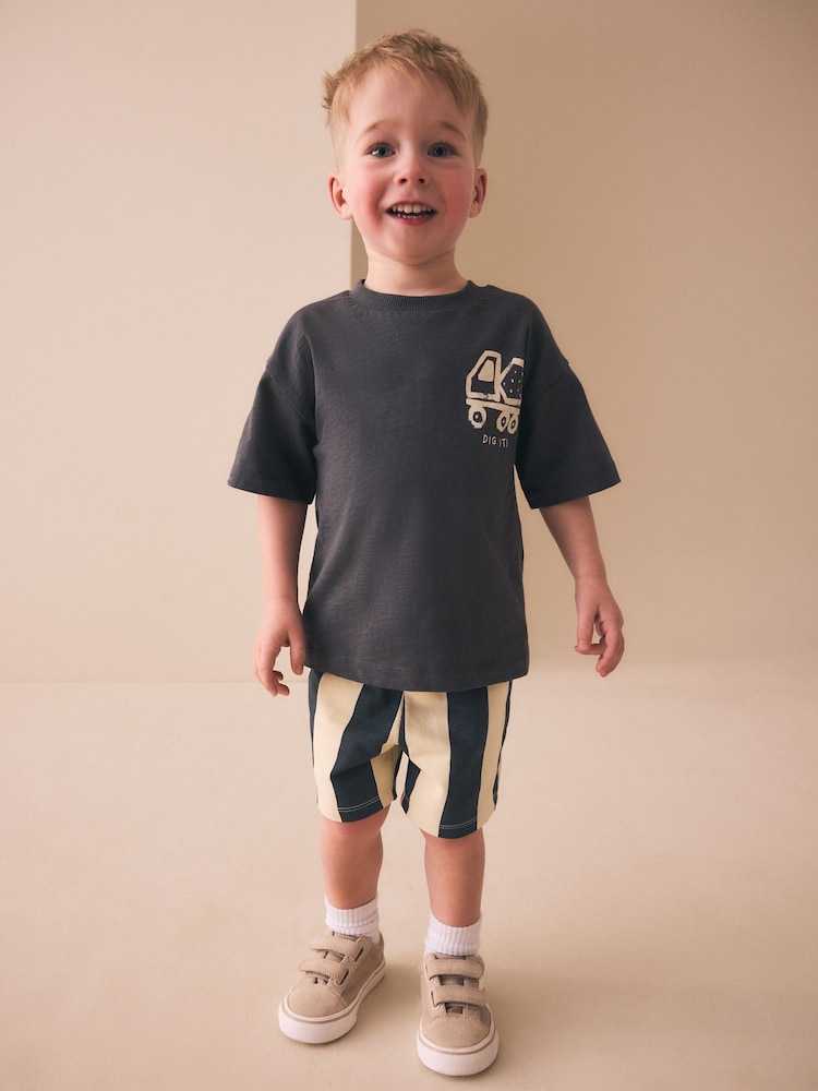 Navy Jersey Shorts (3mths-7yrs) - Image 2 of 2