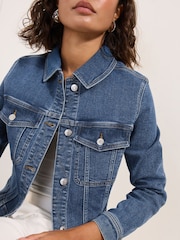 Friends Like These Blue Collared Denim Jacket - Image 2 of 5