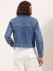 Friends Like These Blue Collared Denim Jacket - Image 5 of 5