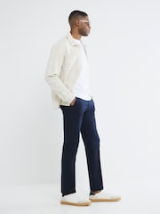 River Island Blue Slim Fit Stretch Chino - Image 2 of 6