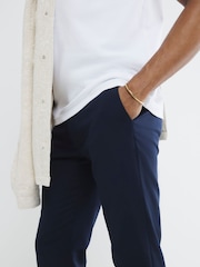 River Island Blue Slim Fit Stretch Chino - Image 3 of 6