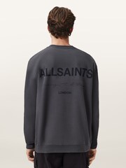 AllSaints Blue Future Crew Sweatshirt - Image 9 of 9