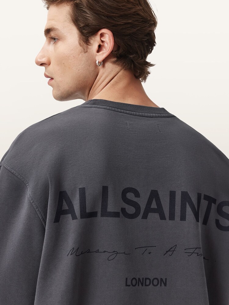 AllSaints Blue Future Crew Sweatshirt - Image 1 of 9
