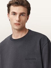 AllSaints Blue Future Crew Sweatshirt - Image 5 of 9