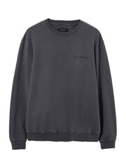 AllSaints Blue Future Crew Sweatshirt - Image 8 of 9