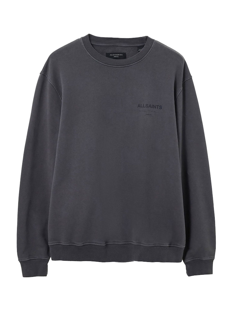 AllSaints Blue Future Crew Sweatshirt - Image 9 of 9