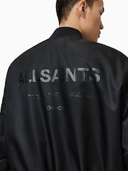 AllSaints Black Future Bomber Jacket - Image 2 of 9