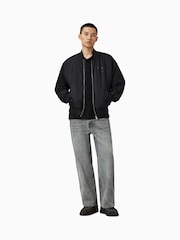 AllSaints Black Future Bomber Jacket - Image 5 of 9