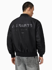 AllSaints Black Future Bomber Jacket - Image 8 of 9