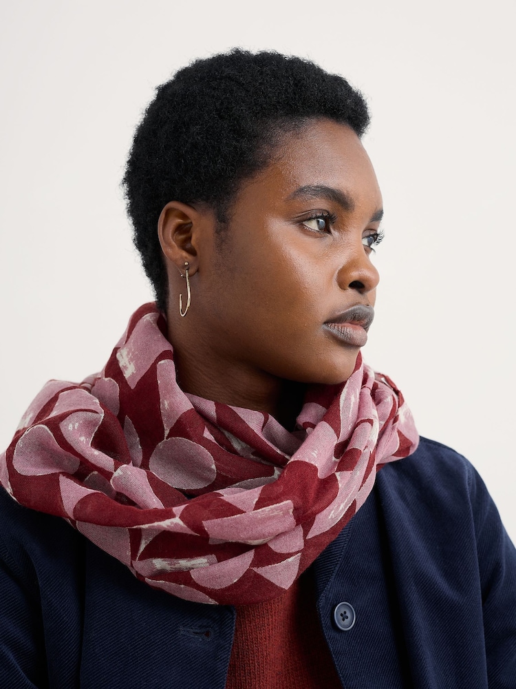 Seasalt Cornwall Brown Pretty Circle Scarf - Image 5 of 5
