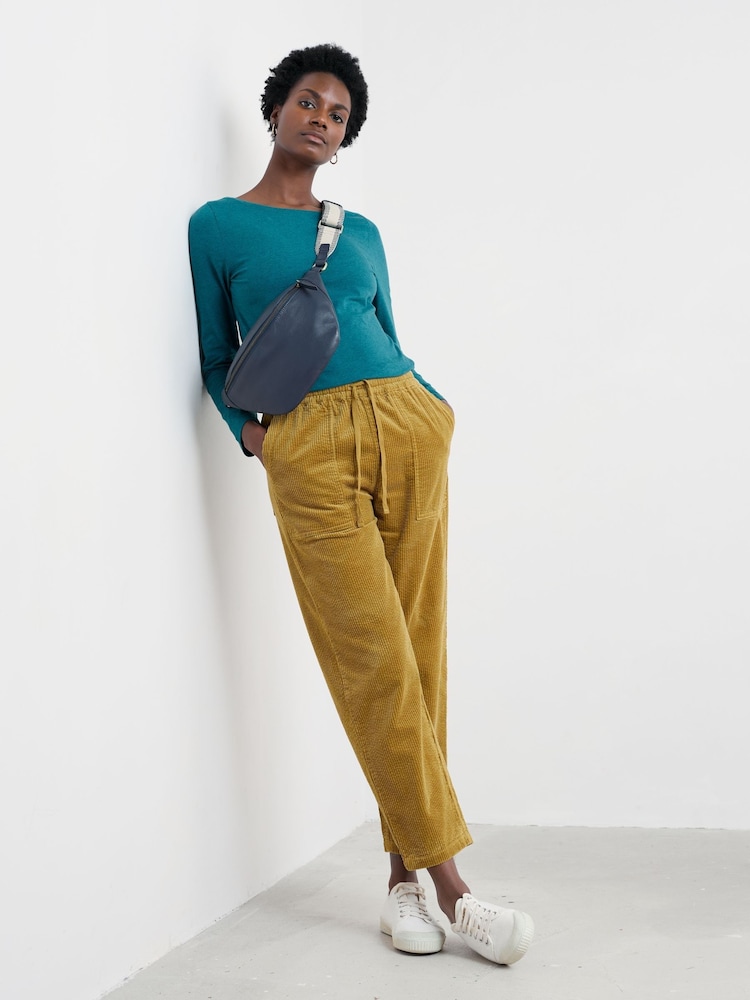 Seasalt Cornwall Blue Easel Long Sleeve Top in Cotton Jersey - Image 2 of 5
