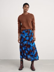 Seasalt Cornwall Brown Stone Chat Cotton Jumper - Image 1 of 5