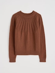 Seasalt Cornwall Brown Stone Chat Cotton Jumper - Image 4 of 5