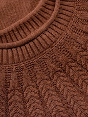 Seasalt Cornwall Brown Stone Chat Cotton Jumper - Image 5 of 5