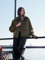 Seasalt Cornwall Green Portheras Waterproof Jacket - Image 4 of 6