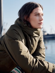 Seasalt Cornwall Green Portheras Waterproof Jacket - Image 5 of 6