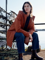 Seasalt Cornwall Brown Plant Hunter Waterproof Parka Coat - Image 1 of 8