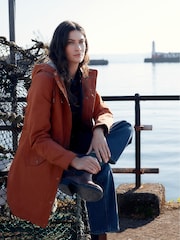 Seasalt Cornwall Brown Plant Hunter Waterproof Parka Coat - Image 2 of 8