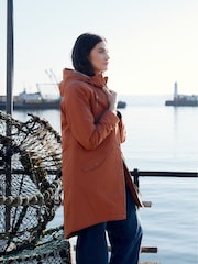 Seasalt Cornwall Brown Plant Hunter Waterproof Parka Coat - Image 3 of 8