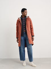 Seasalt Cornwall Brown Plant Hunter Waterproof Parka Coat - Image 6 of 8