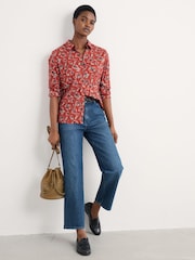 Seasalt Cornwall Red Larissa Shirt in Cotton - Image 1 of 6