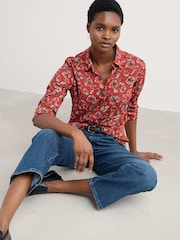 Seasalt Cornwall Red Larissa Shirt in Cotton - Image 2 of 6