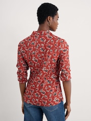 Seasalt Cornwall Red Larissa Shirt in Cotton - Image 3 of 6