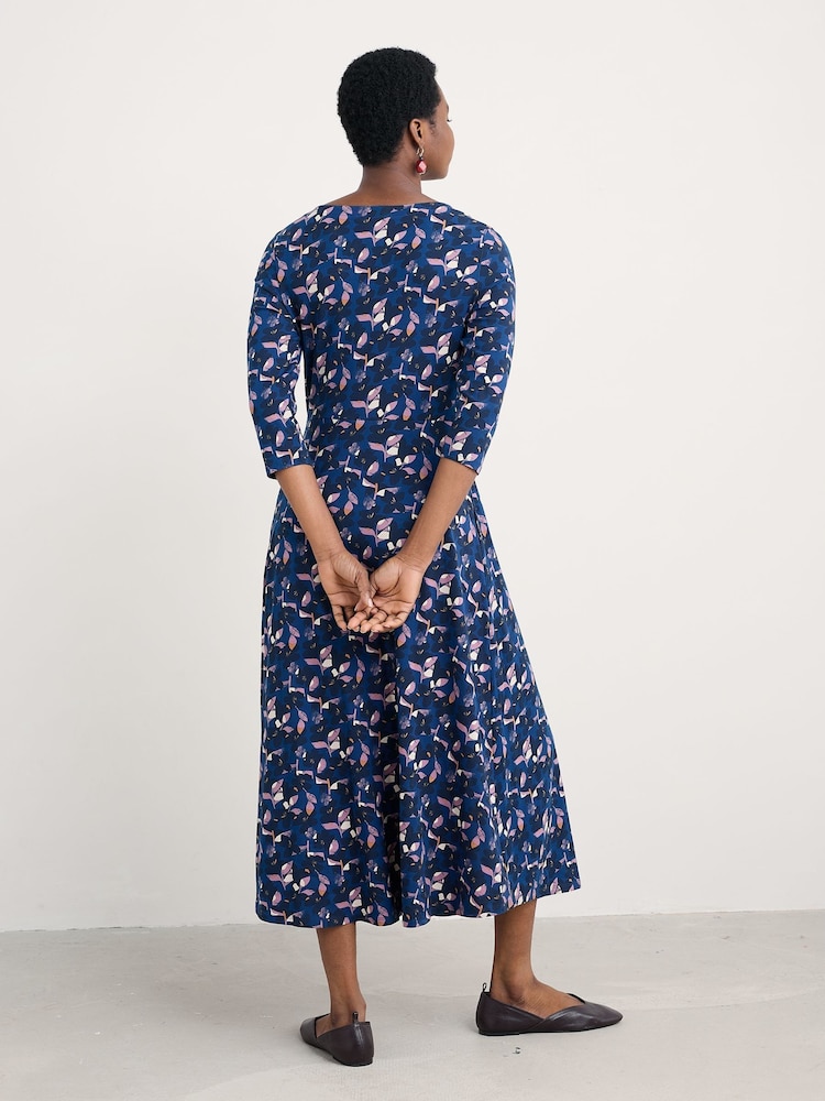 Seasalt Cornwall Light Blue Petite Petite Veronica Midi Dress - Image 2 of 5