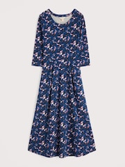Seasalt Cornwall Light Blue Petite Petite Veronica Midi Dress - Image 4 of 5