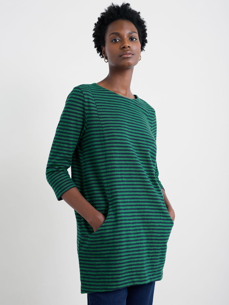 Seasalt Cornwall Green Shore Foraging Tunic in Cotton Jersey - Image 1 of 5
