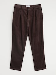 Seasalt Cornwall Brown Mens Yeoman Relaxed Tapered Cord Trousers - Image 4 of 5