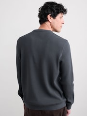 Seasalt Cornwall Mens Brigantine Henley Top in Cotton - Bild 2 von 5